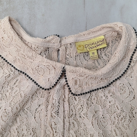 Princess Vera Wang Blush Pink Sleeveless shirt - Size Medium - Picture 2 of 5